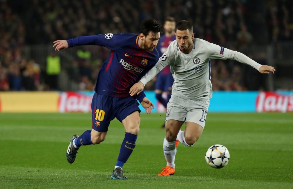 Messi vs Hazard dribbling