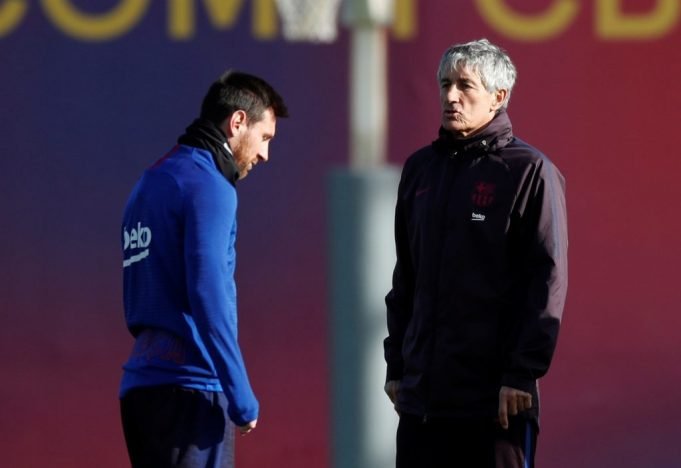 Setien Banishes Worries Over Messi's Injury