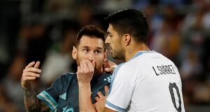 Luis Suarez wants to reunite with Messi but not at Barcelona