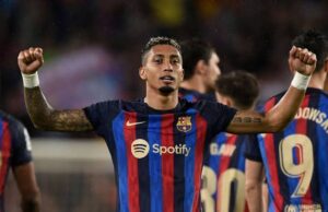 Tottenham prioritise move for Barcelona's Raphinha next year