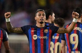 Tottenham prioritise move for Barcelona's Raphinha next year