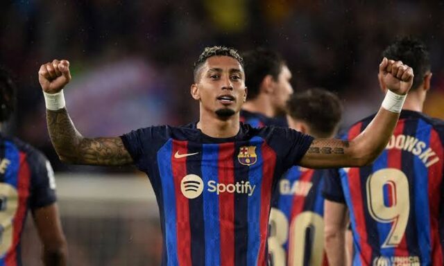 Tottenham prioritise move for Barcelona's Raphinha next year